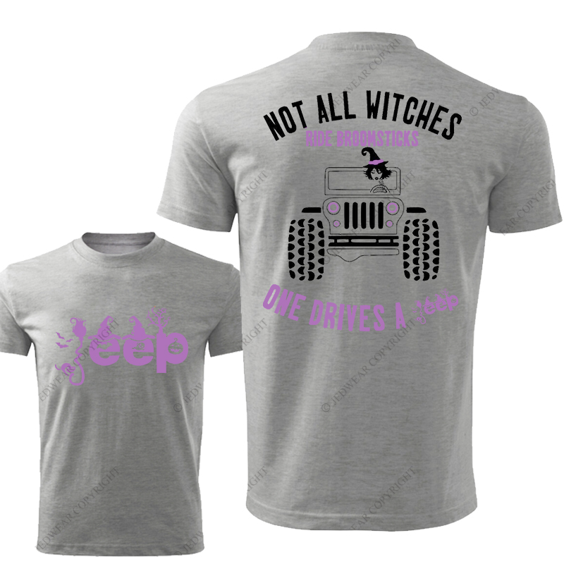 Halloween Not All Witches Ride Broomsticks One Drive A Car Jp T-Shirt