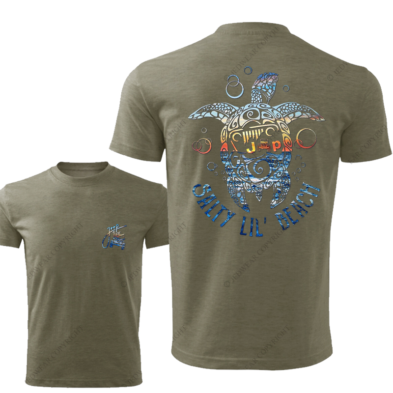 Salty Lil' Beach Summer Turtle Slippers Jp T-Shirt