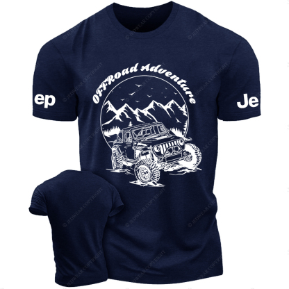 Off-Road Adventure Vehicle On Mountain Road JP T-Shirt