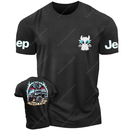 Night Fury Halloween A Little Bat Is Driving Rubicon Jp T-Shirt