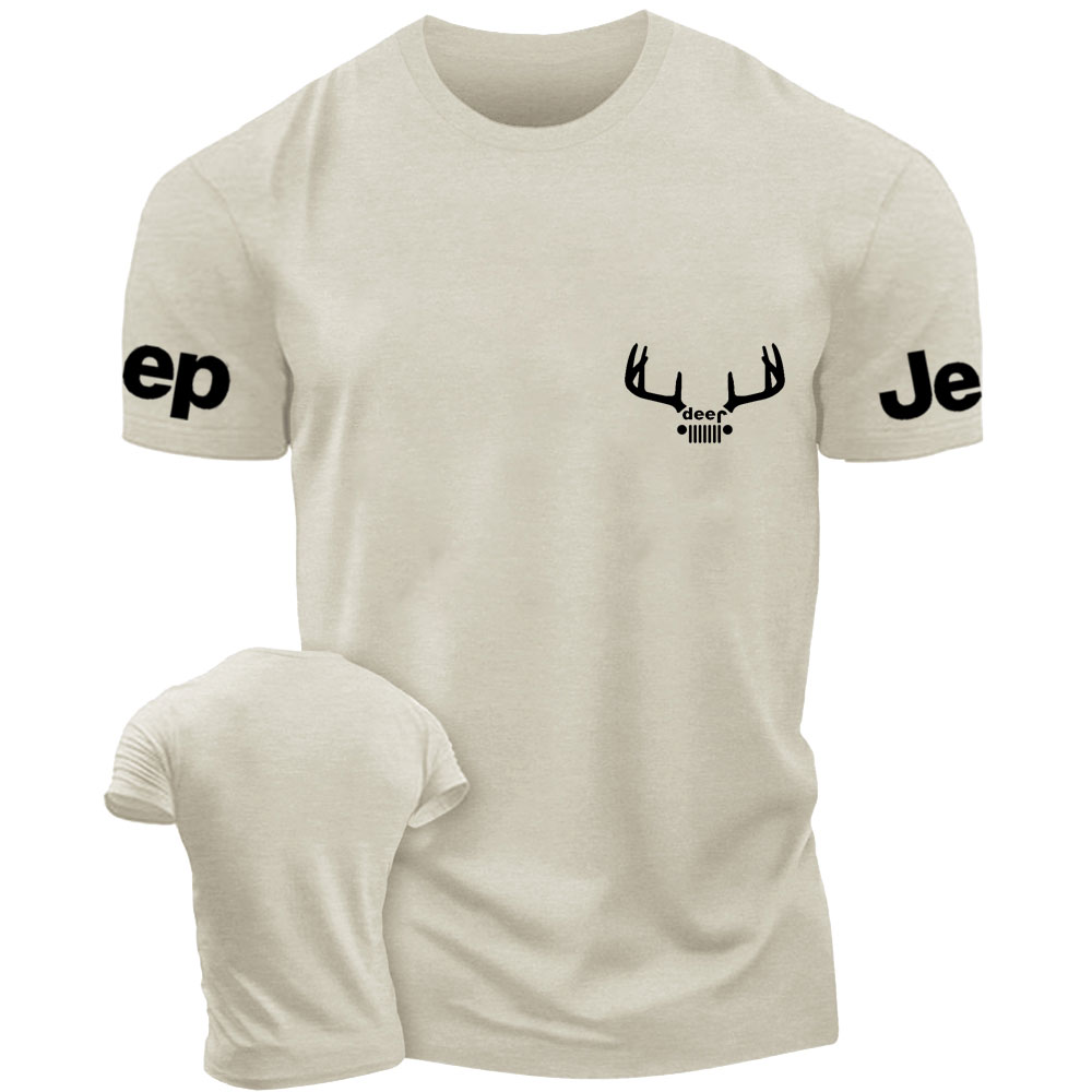 Jp Deer Antlers Grill Hunter T-Shirt