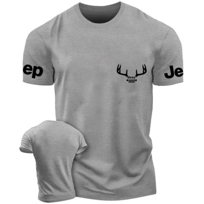 Jp Deer Antlers Grill Hunter T-Shirt