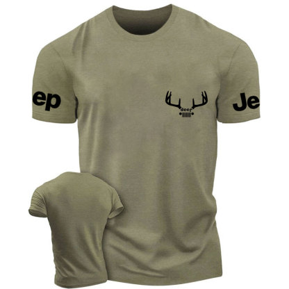 Jp Deer Antlers Grill Hunter T-Shirt