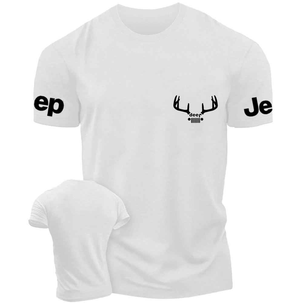 Jp Deer Antlers Grill Hunter T-Shirt