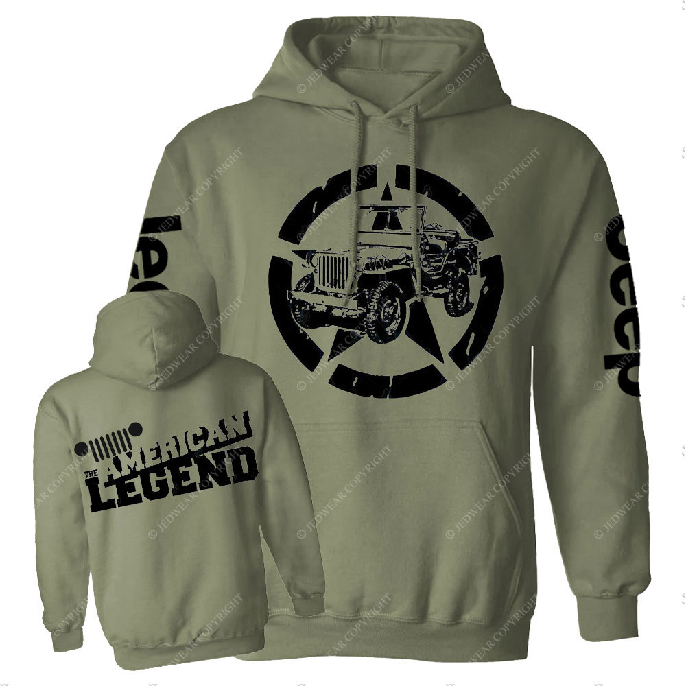 Jp The American Legend Army Star Jp Casual Hoodie