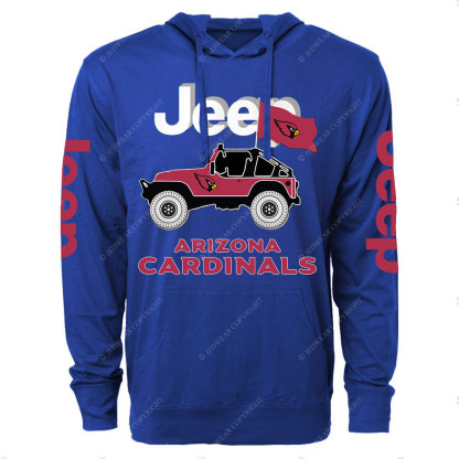 Jp Arizona Cardinals Flag Oversized Lightweight Hoodie