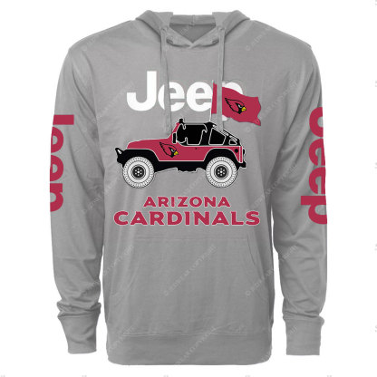 Jp Arizona Cardinals Flag Oversized Lightweight Hoodie