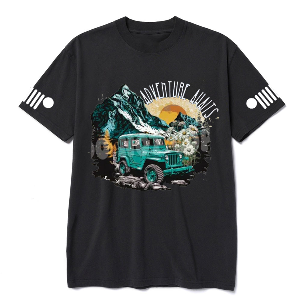 Adventure Awaits Jp Sunset T-shirt