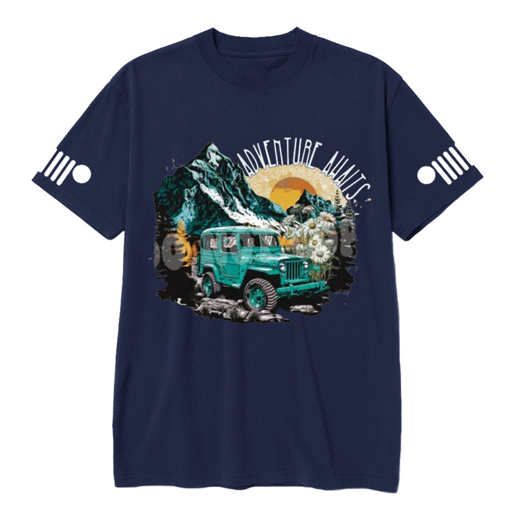 Adventure Awaits Jp Sunset T-shirt