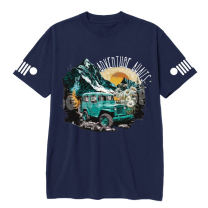 Adventure Awaits Jp Sunset T-shirt