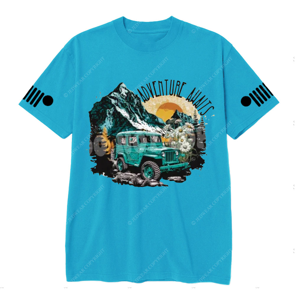 Adventure Awaits Jp Sunset T-shirt