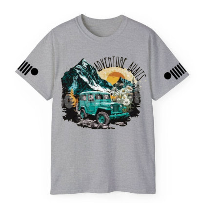 Adventure Awaits Jp Sunset T-shirt