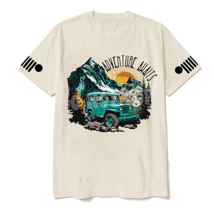 Adventure Awaits Jp Sunset T-shirt