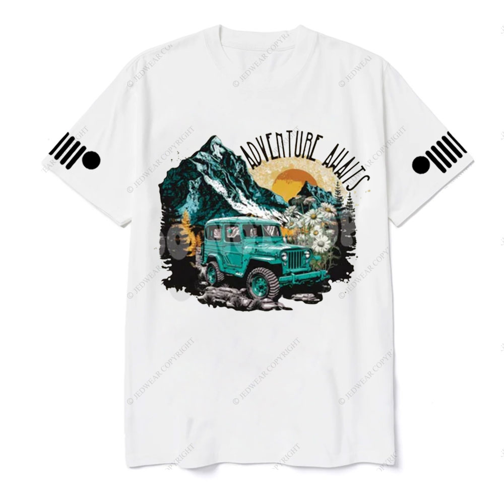 Adventure Awaits Jp Sunset T-shirt
