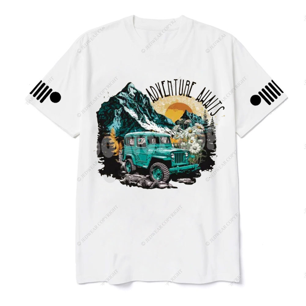 Adventure Awaits Jp Sunset T-shirt