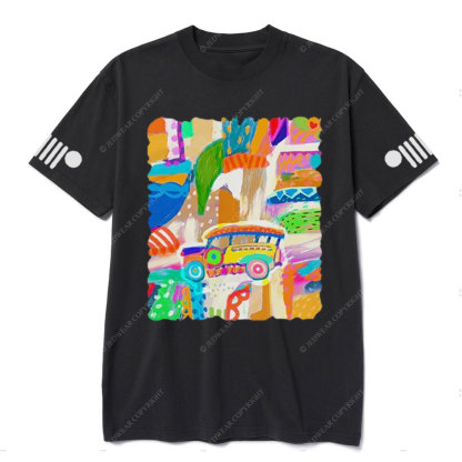 Abstract Jp Colorful T-Shirt