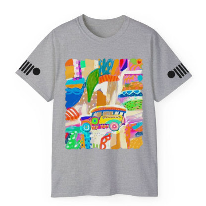 Abstract Jp Colorful T-Shirt