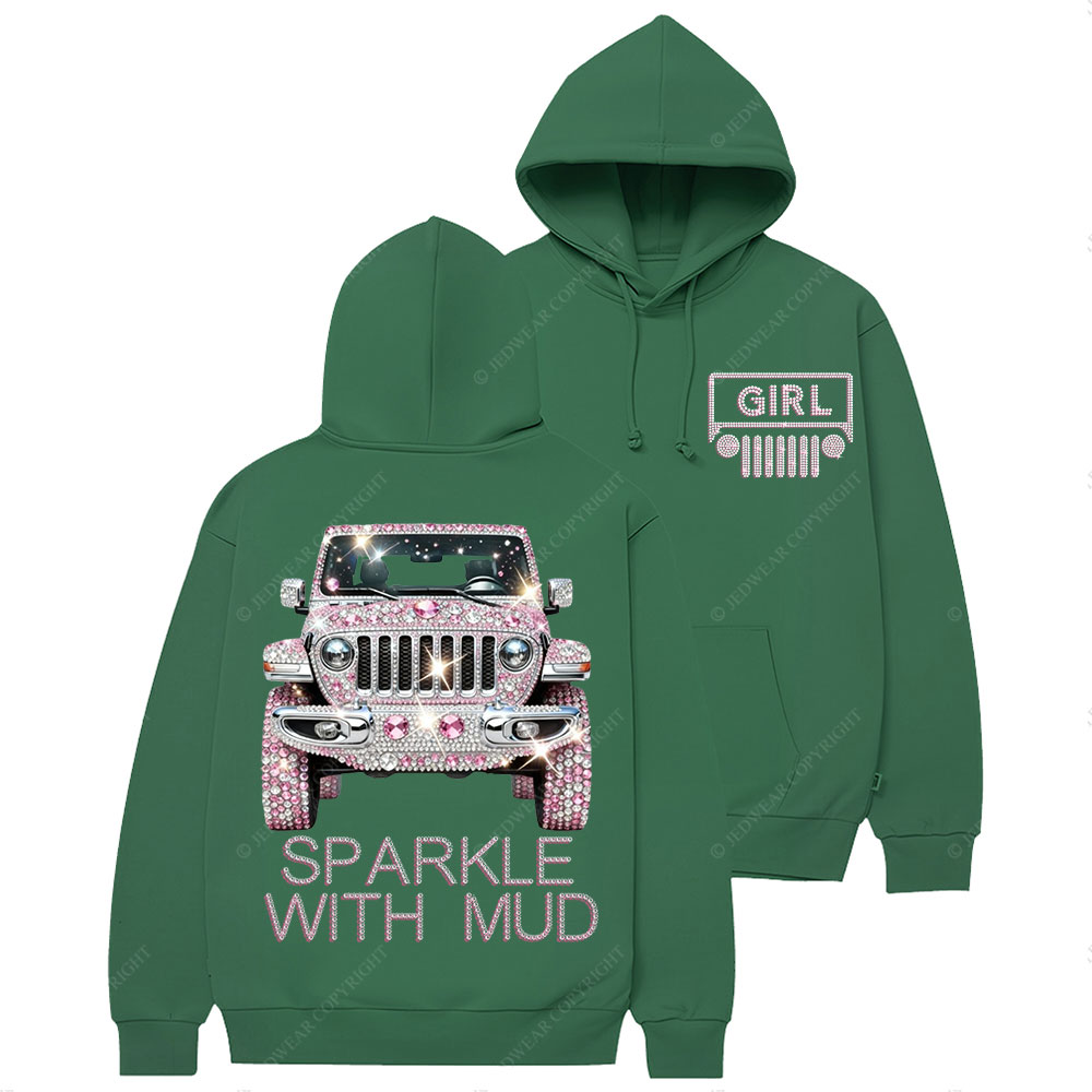 Sparkle With Mud Jp Girl Diamond Casual Hoodie