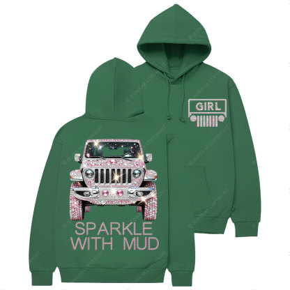 Sparkle With Mud Jp Girl Diamond Casual Hoodie