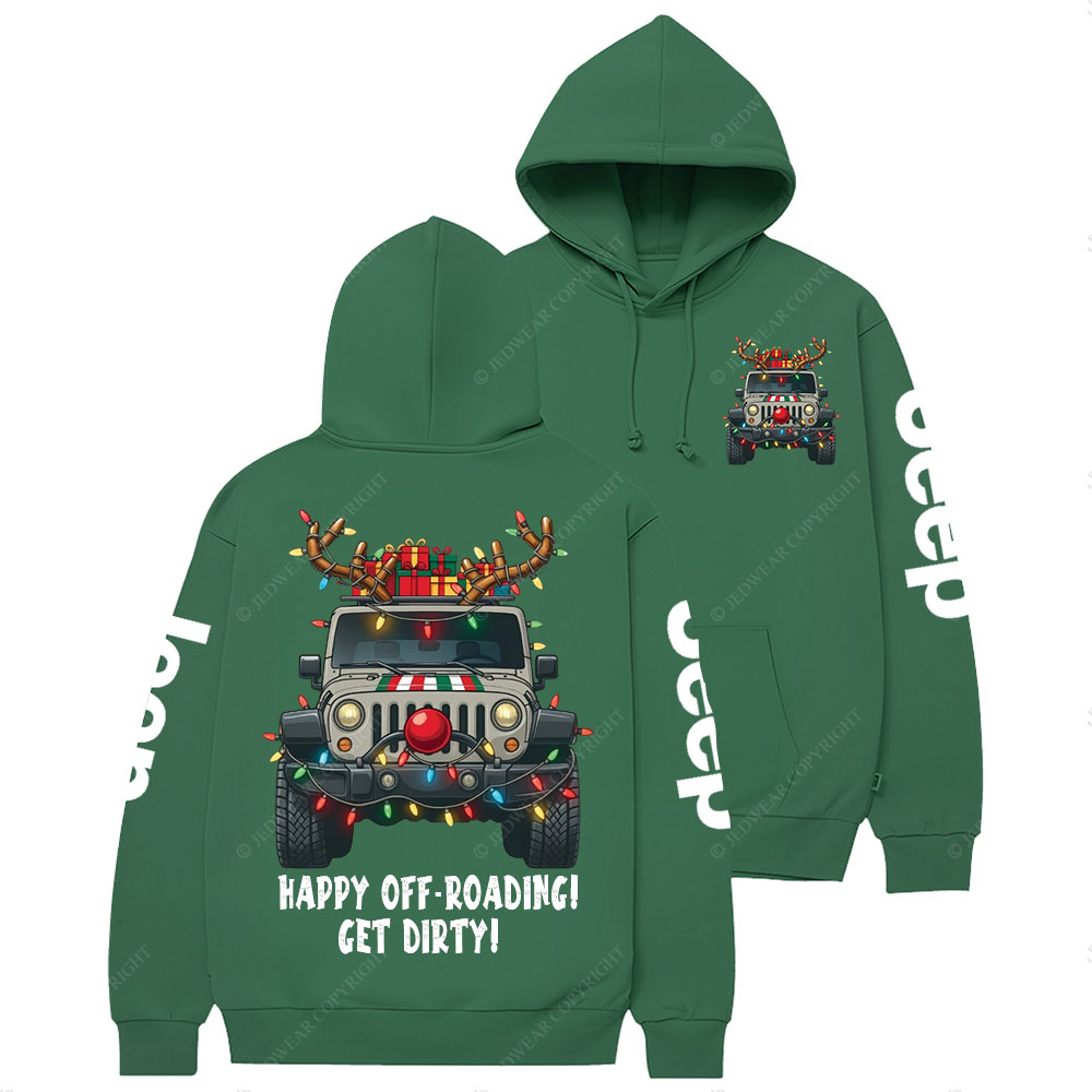 Happy Off-Roading Get Dirty Jpmas Casual Hoodie