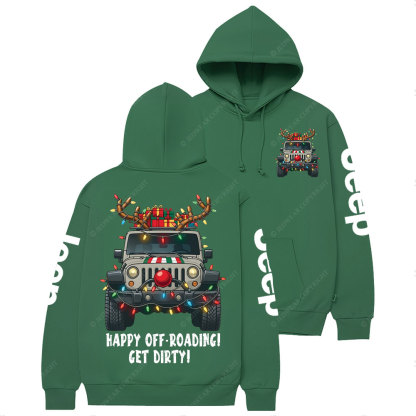 Happy Off-Roading Get Dirty Jpmas Casual Hoodie