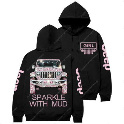 Sparkle with Mud Diamond Jp Girl Casual Hoodie