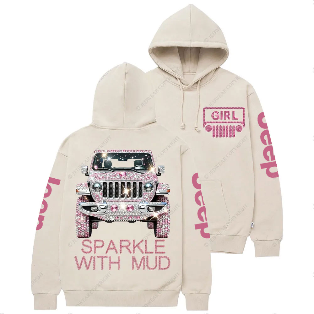Sparkle with Mud Diamond Jp Girl Casual Hoodie