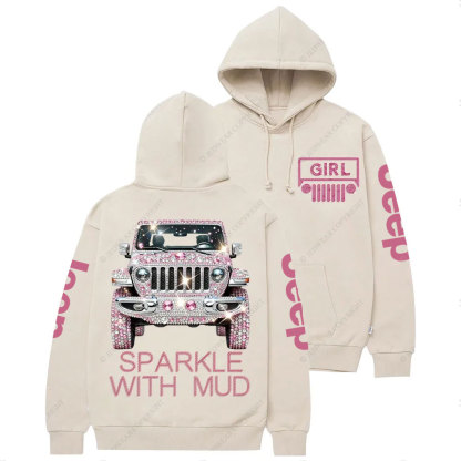 Sparkle with Mud Diamond Jp Girl Casual Hoodie