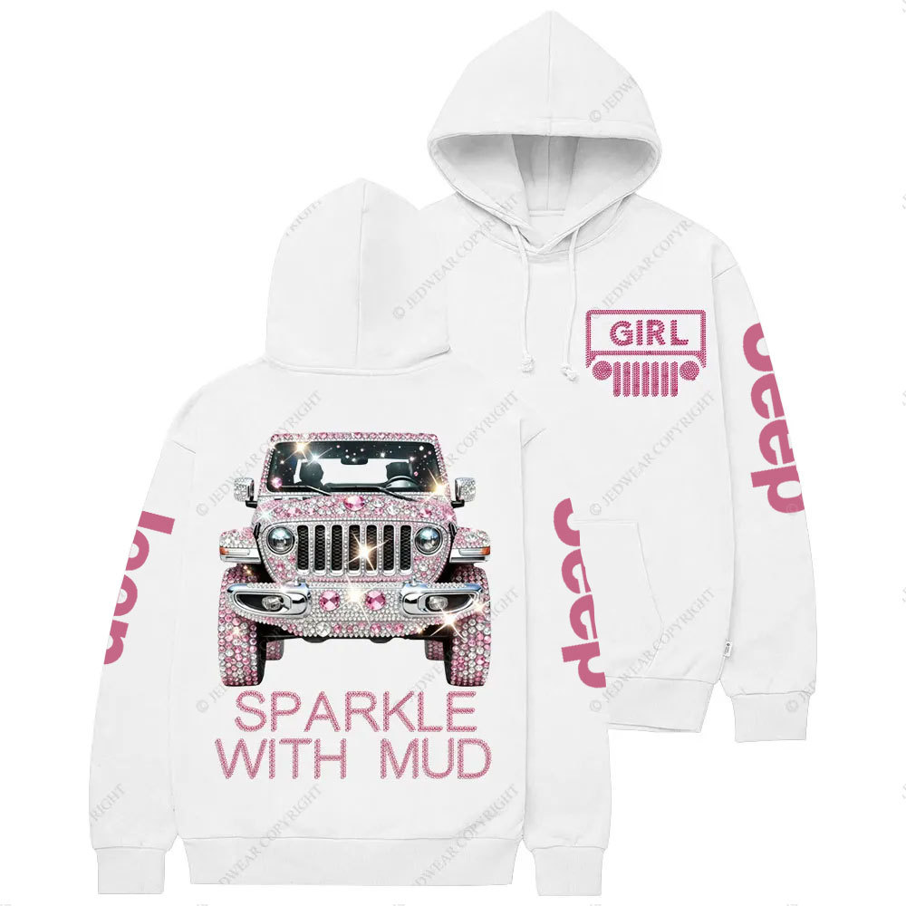 Sparkle with Mud Diamond Jp Girl Casual Hoodie