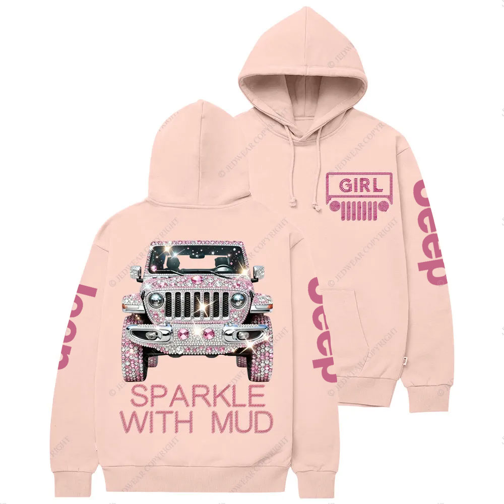 Sparkle with Mud Diamond Jp Girl Casual Hoodie