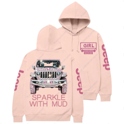 Sparkle with Mud Diamond Jp Girl Casual Hoodie