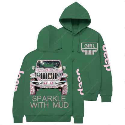 Sparkle with Mud Diamond Jp Girl Casual Hoodie