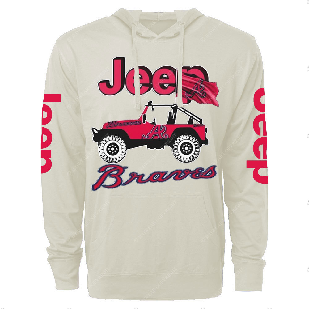 Jp Atlanta Braves Oversized Lightweight Hoodie