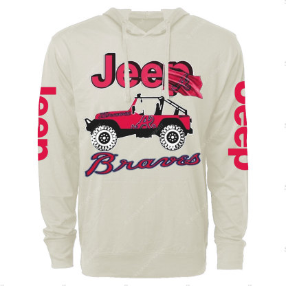 Jp Atlanta Braves Oversized Lightweight Hoodie