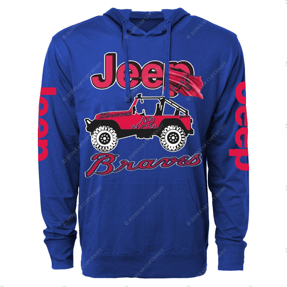 Jp Atlanta Braves Oversized Lightweight Hoodie