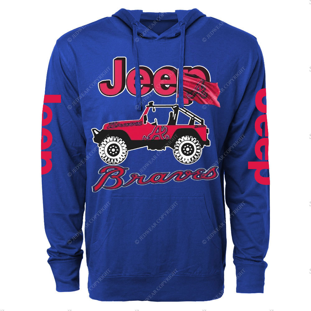 Jp Atlanta Braves Oversized Lightweight Hoodie