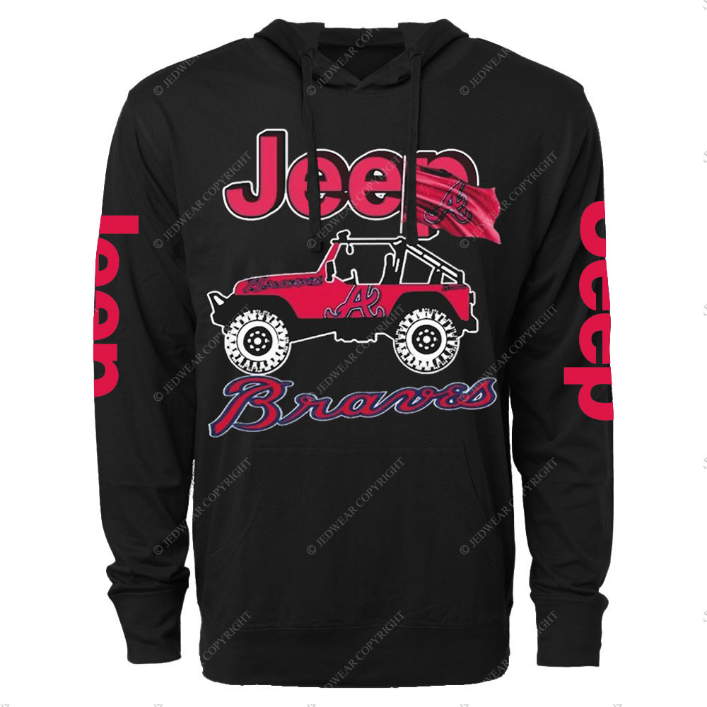 Jp Atlanta Braves Oversized Lightweight Hoodie