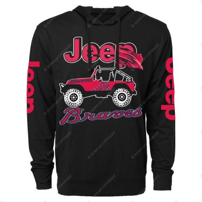 Jp Atlanta Braves Oversized Lightweight Hoodie