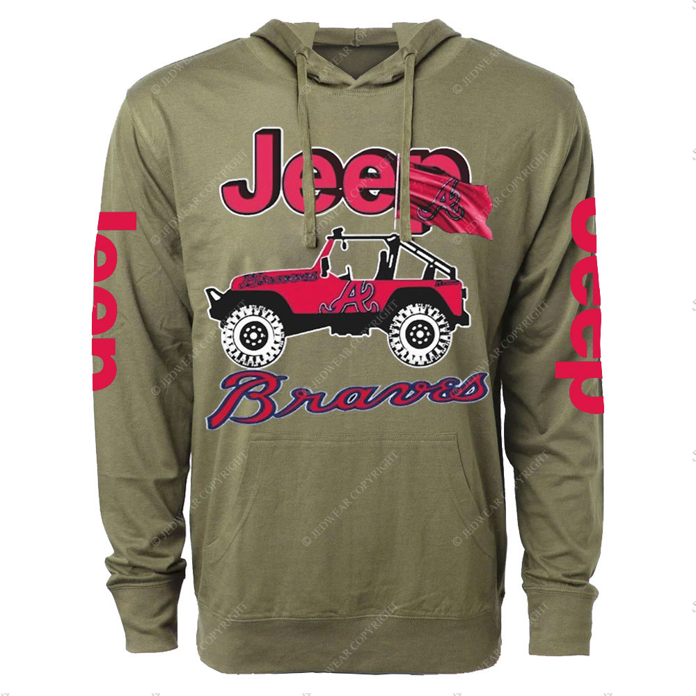 Jp Atlanta Braves Oversized Lightweight Hoodie