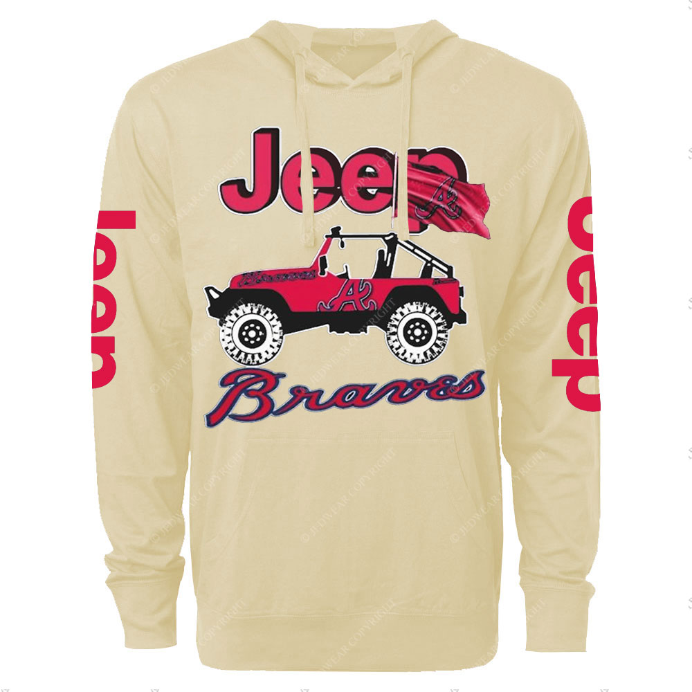 Jp Atlanta Braves Oversized Lightweight Hoodie