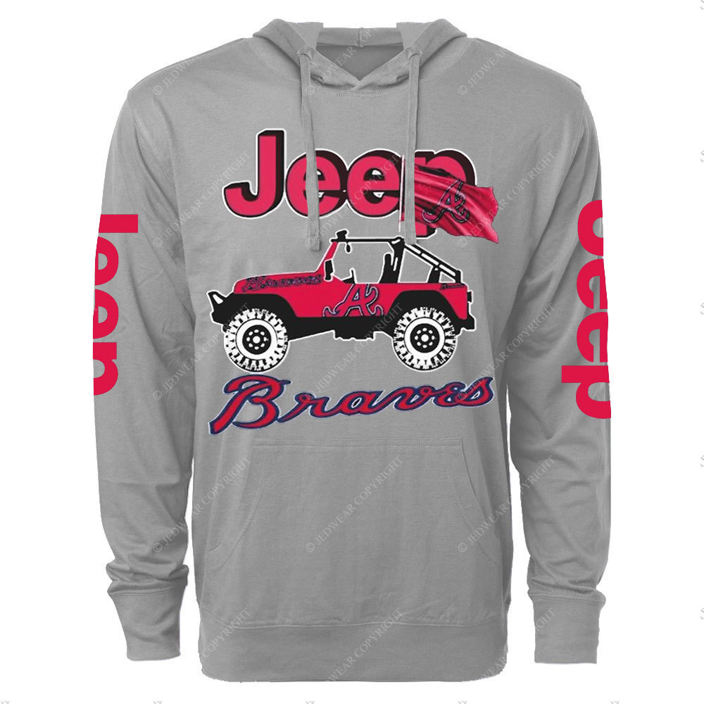 Jp Atlanta Braves Oversized Lightweight Hoodie