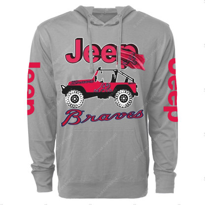 Jp Atlanta Braves Oversized Lightweight Hoodie