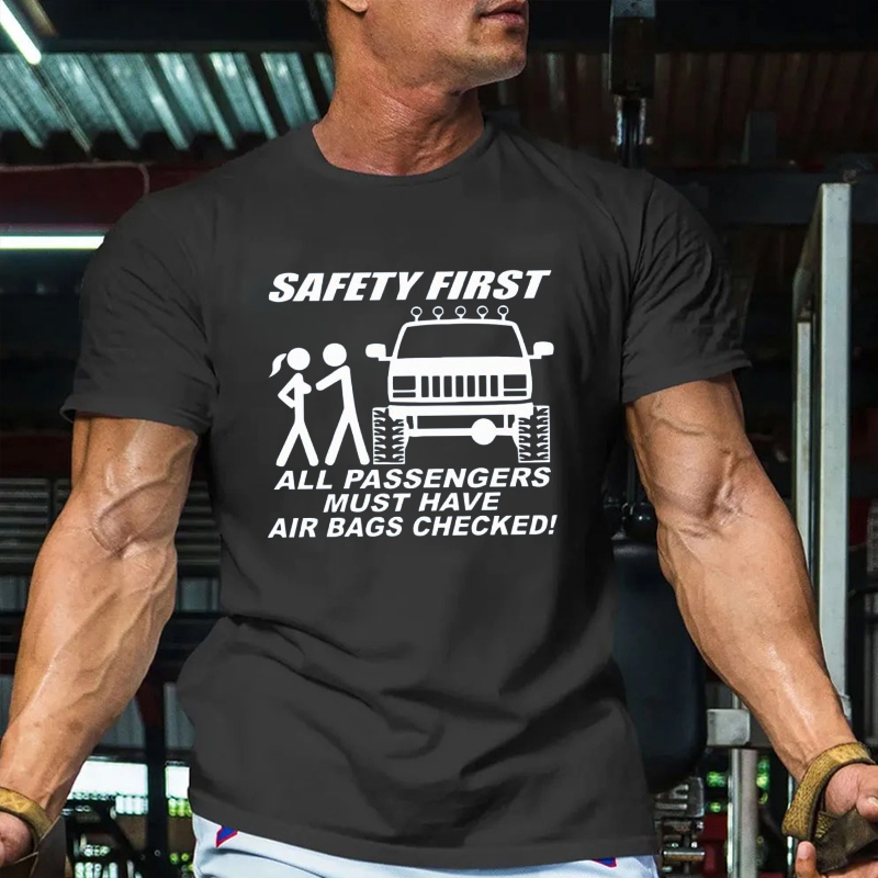 All Passengers Must Have Air Bags Checked -Jeep quotes Tshirt