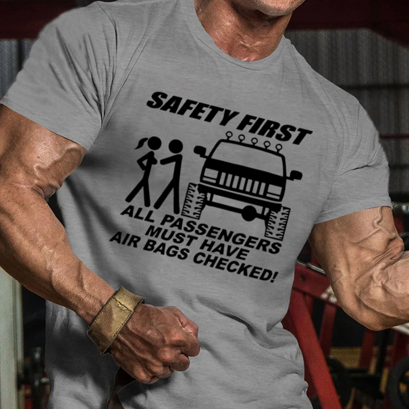 All Passengers Must Have Air Bags Checked -Jeep quotes Tshirt