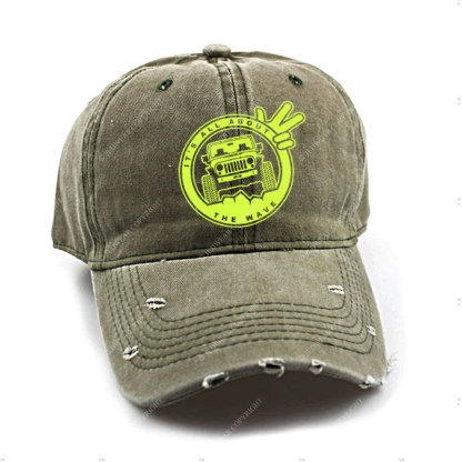 It's The About The Wave Jp Neon Green Baseball Cap