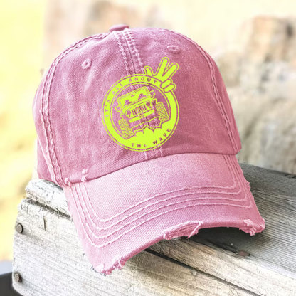 It's The About The Wave Jp Neon Green Baseball Cap
