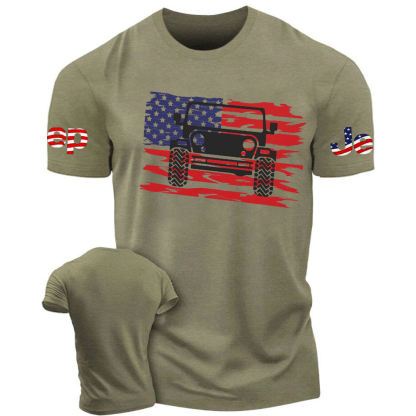American Flag Offroad Army Jp T-Shirt