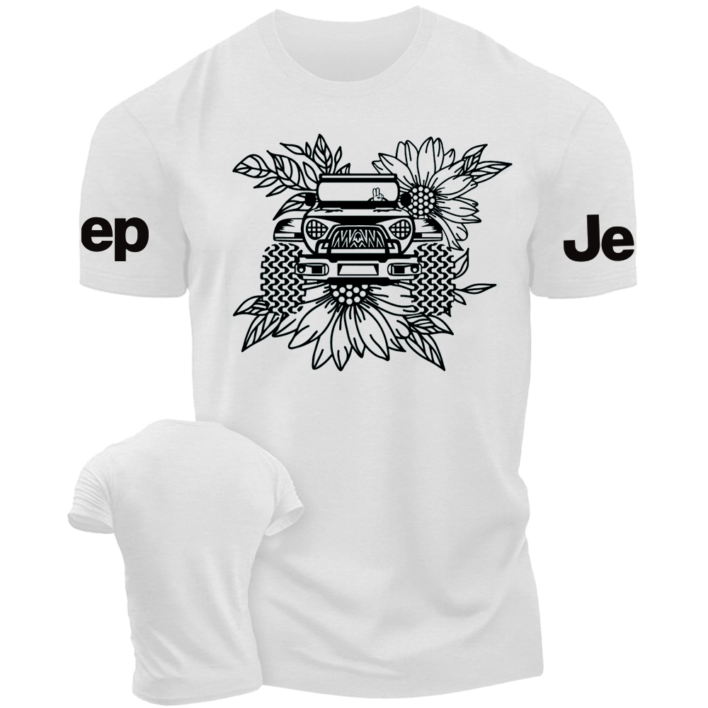 American Off-road with sun Flowers Jp T-Shirt