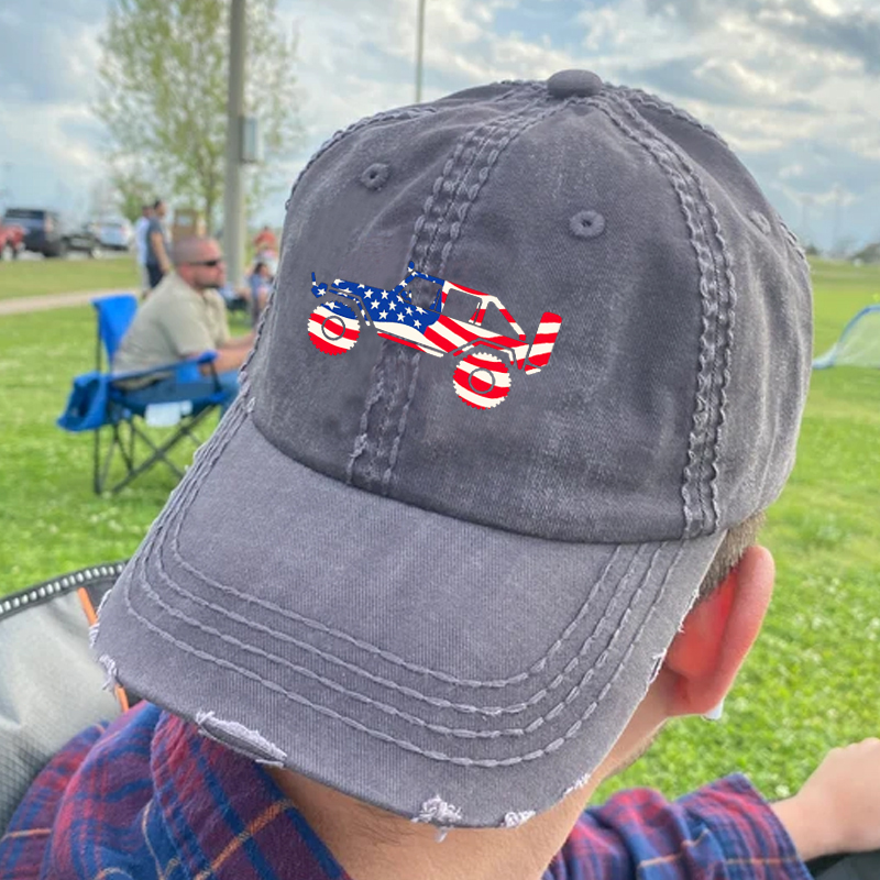 American Patriotic Off Road 4x4 Baseball Hat