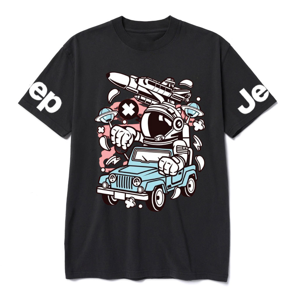Astronaut Jp Driver Cartoon Character T-shirt
